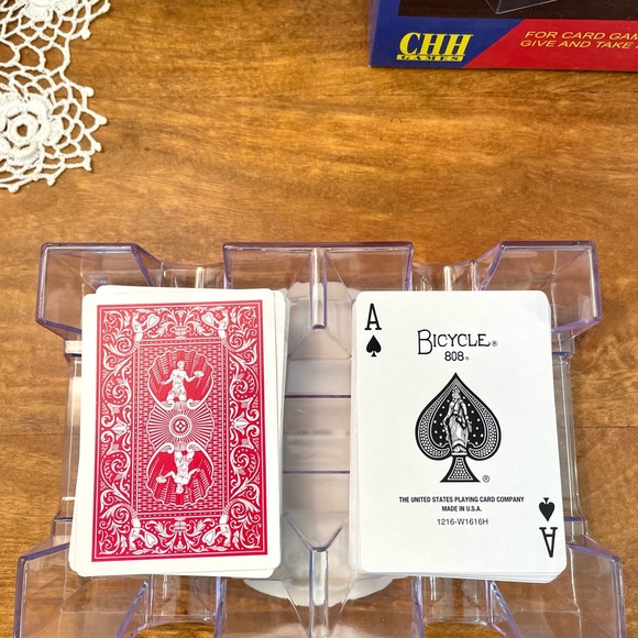 Dual Deck Revolving Card Holder - Picture 2 of 3